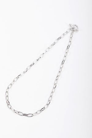 Carraig Donn Silver Tone T-Bar Necklace