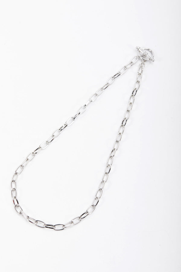 Carraig Donn Silver Tone T-Bar Necklace