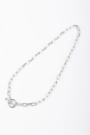 Carraig Donn Silver Tone T-Bar Necklace