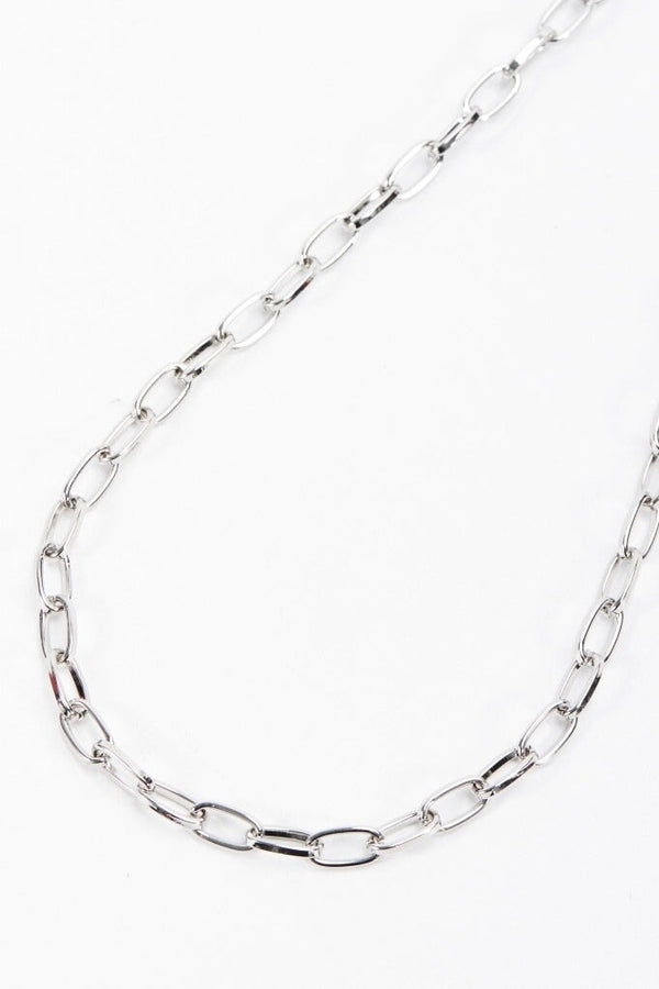 Carraig Donn Silver Tone T-Bar Necklace