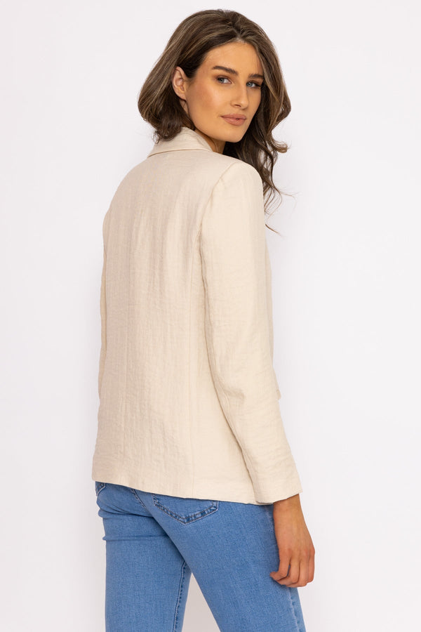 Carraig Donn Simana Classic Blazer in Cream