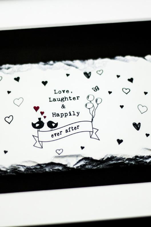Carraig Donn Slatecraft Art - Love, Laugher & Happily Ever After