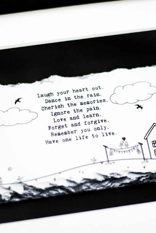 Carraig Donn Slatecraft Art- One Life To Live