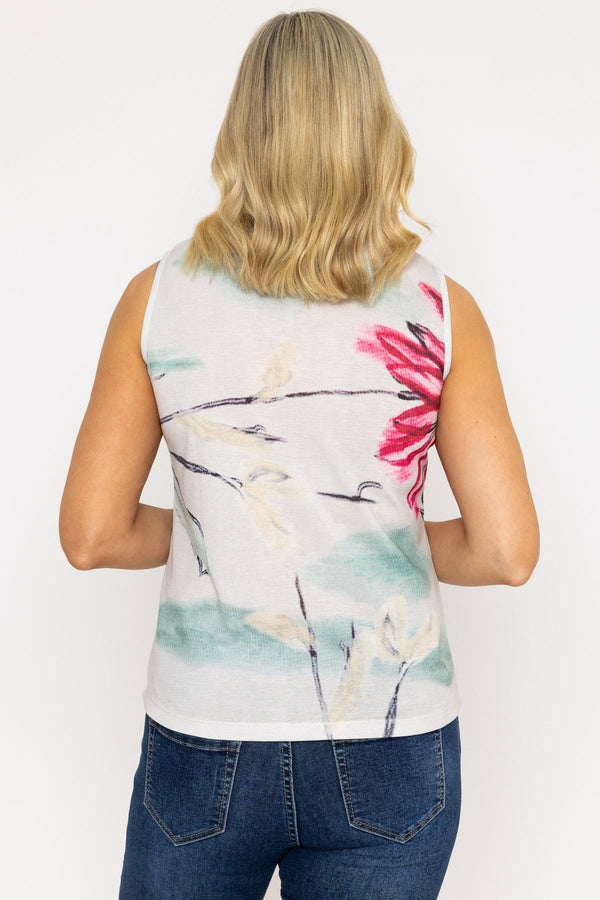 Carraig Donn Sleeveless Top in Multi Print