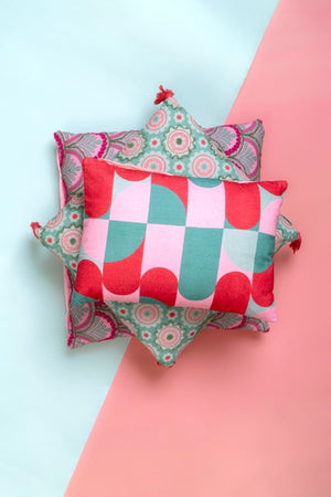 Carraig Donn Sloane Pink Printed Cushion