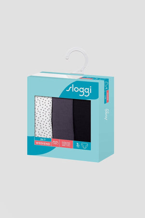 Carraig Donn Sloggi 24/7 Weekend Brief 3 Pack in Black