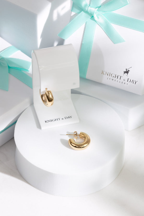 Carraig Donn Small Chunky Hoops 20mm