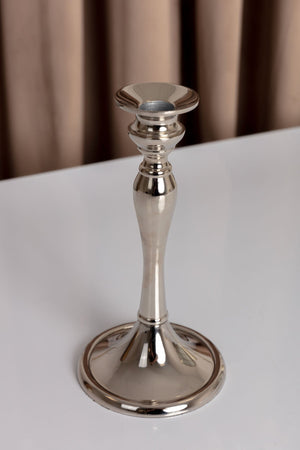 Carraig Donn Small Silver Dinner Candle Holder