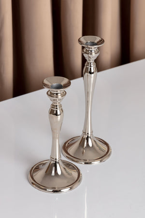 Carraig Donn Small Silver Dinner Candle Holder