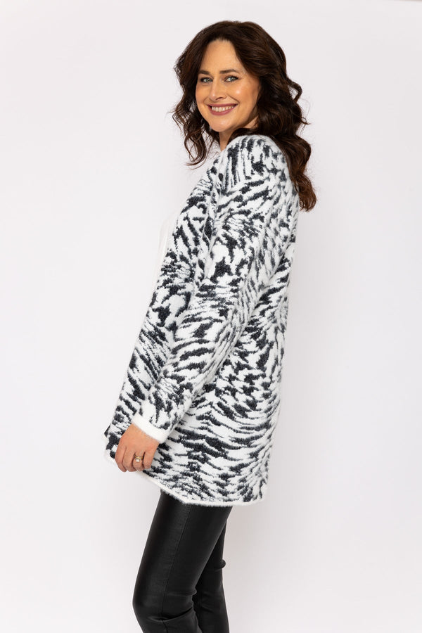 Carraig Donn Soft Touch Cardigan in White