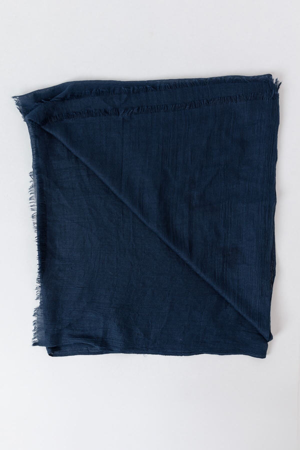 Carraig Donn Soft Touch Scarf in Navy