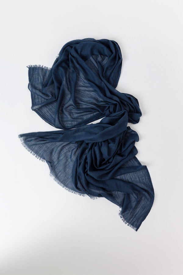 Carraig Donn Soft Touch Scarf in Navy