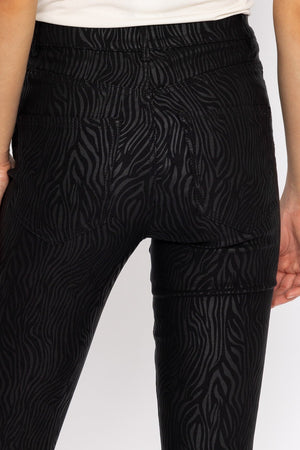 Carraig Donn Sophia Skinny Coated Pants in Black 32"