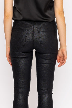 Carraig Donn Sophia Skinny Glitter Pants in Black 30"