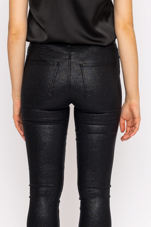 Carraig Donn Sophia Skinny Glitter Pants in Black 30"