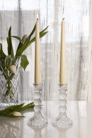 Carraig Donn Sophie Glass Candlestick Pair
