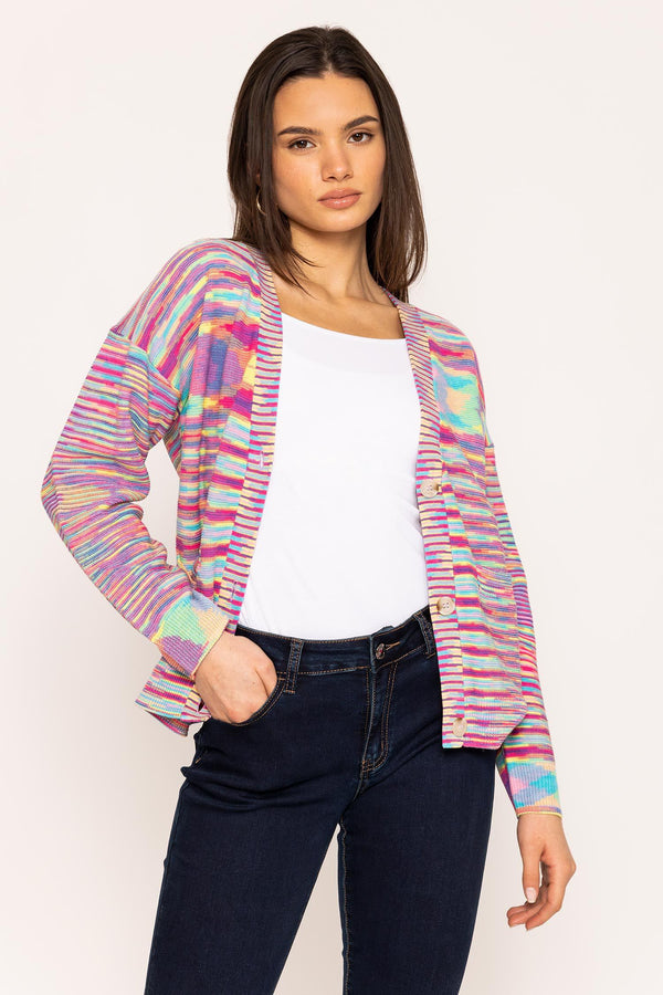 Carraig Donn Space Dye Cardigan in Multi