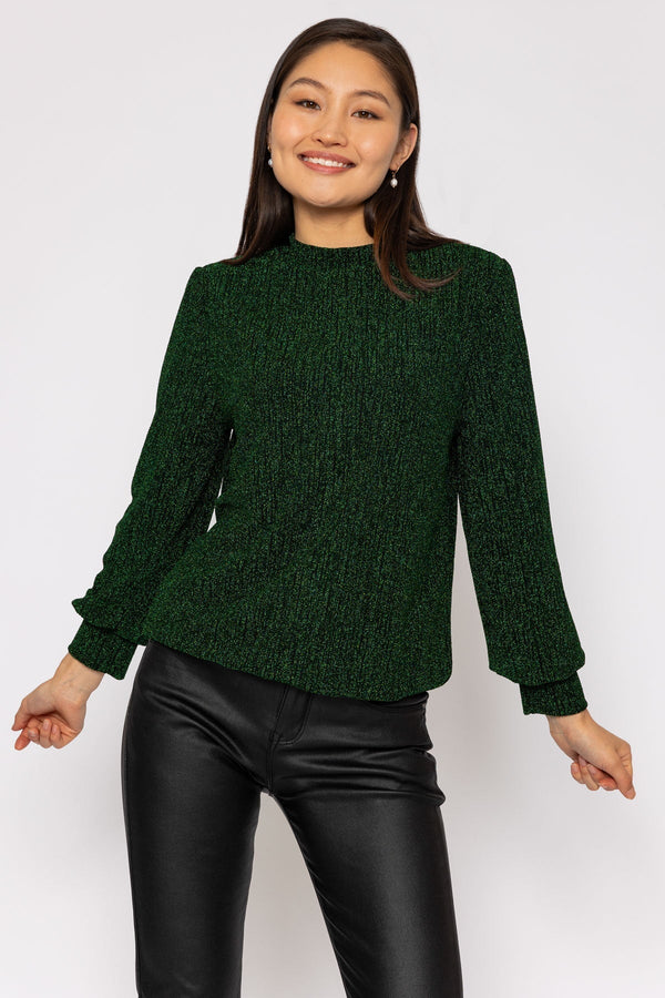 Carraig Donn Sparkle Top in Green