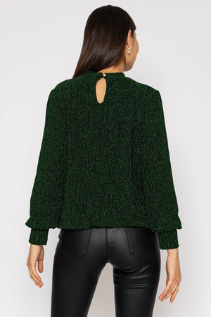 Carraig Donn Sparkle Top in Green