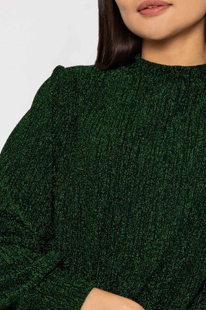Carraig Donn Sparkle Top in Green