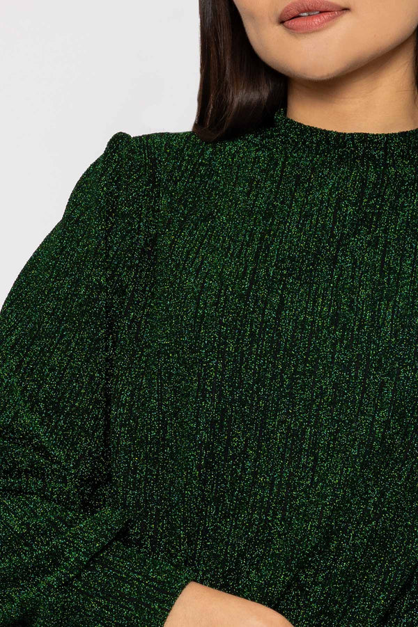 Carraig Donn Sparkle Top in Green