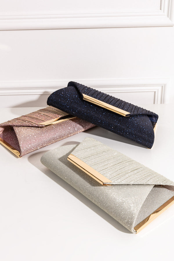 Carraig Donn Sparkly Envelope Clutch in Silver
