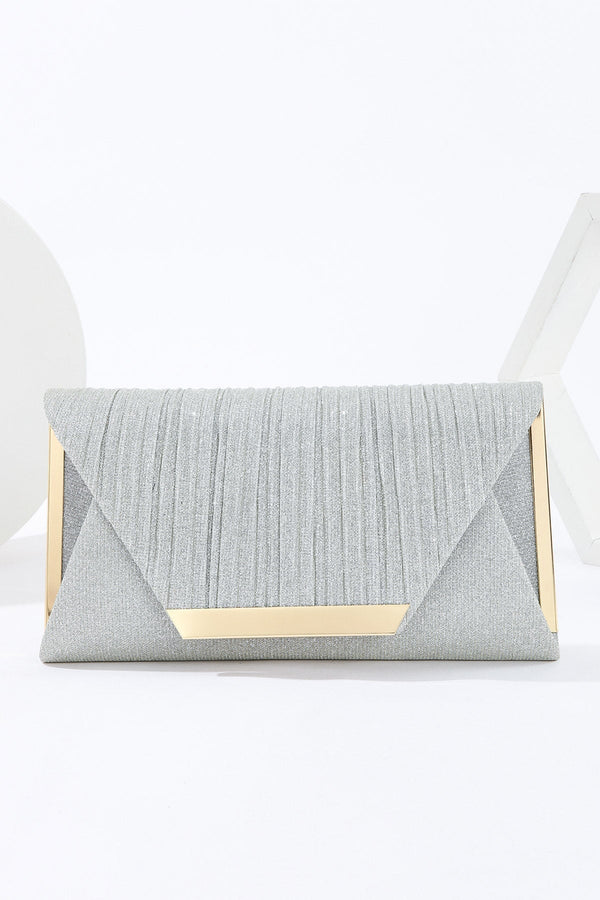 Carraig Donn Sparkly Envelope Clutch in Silver