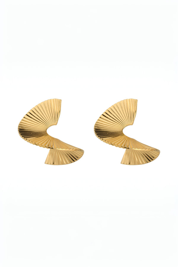 Carraig Donn Spiral Gold Hoops