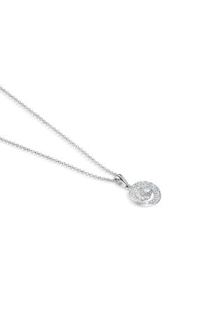 Carraig Donn Spiral Pendant with Clear Stones