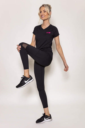 Carraig Donn Sports Leggings with Deep Side Pockets in Black