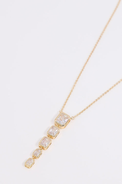 Square Drop Necklace