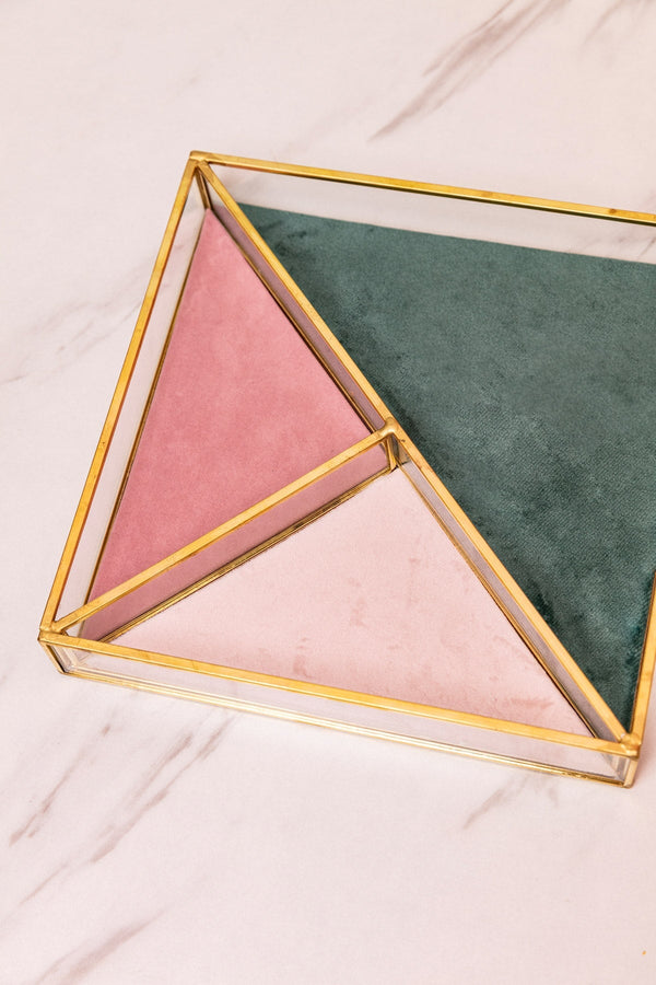 Carraig Donn Square Glass Jewellery Tray