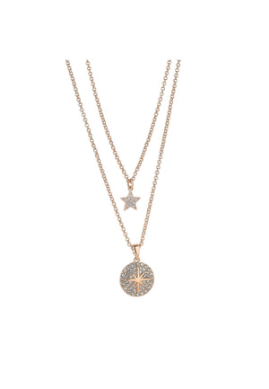 Carraig Donn Star Layered Rose Gold Necklace