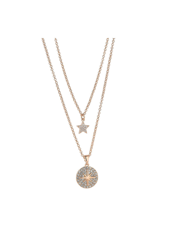 Carraig Donn Star Layered Rose Gold Necklace