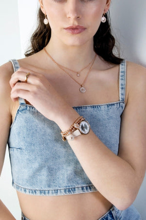 Carraig Donn Star Layered Rose Gold Necklace