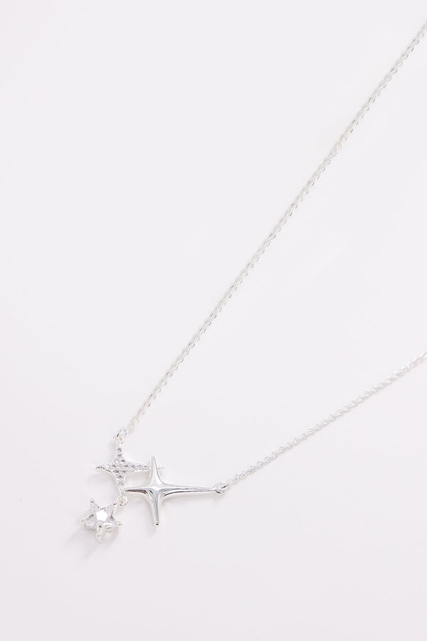 Carraig Donn Star Necklace in Silver