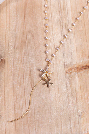 Carraig Donn Star & Pearl Necklace in Gold