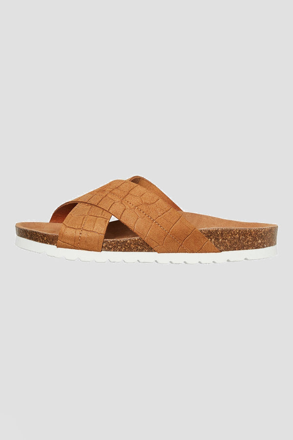 Carraig Donn Stina Leather Sandals in Camel