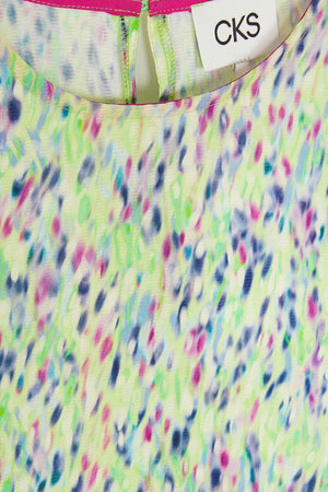 Carraig Donn Storm Blouse in Green Print