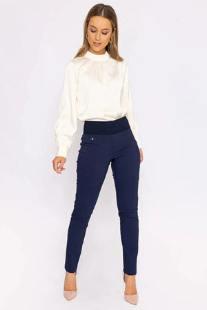 Carraig Donn Straight Leg Bengaline Pant in Navy