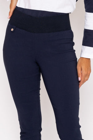 Carraig Donn Straight Leg Bengaline Pant in Navy