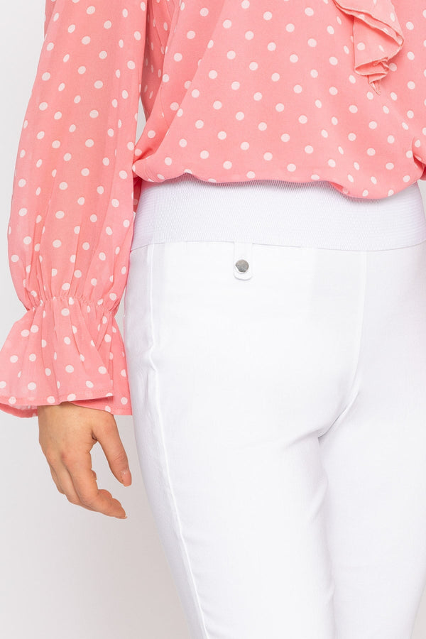 Carraig Donn Straight Leg Bengaline Pant in White