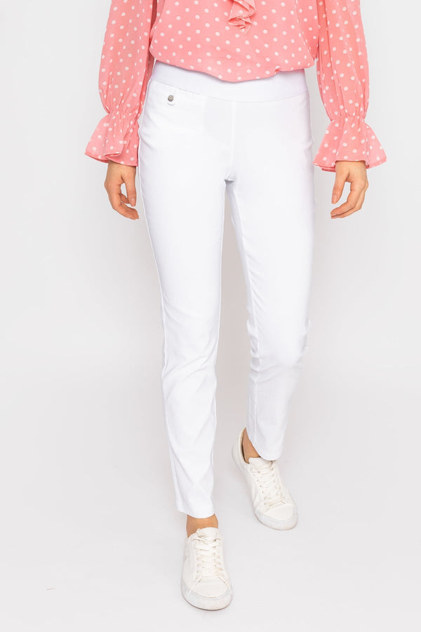 Carraig Donn Straight Leg Bengaline Pant in White