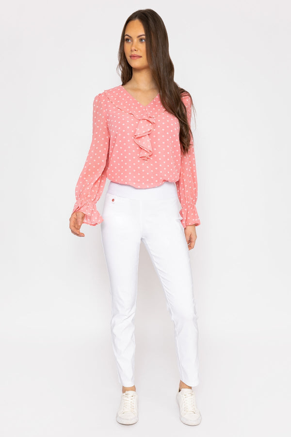 Carraig Donn Straight Leg Bengaline Pant in White
