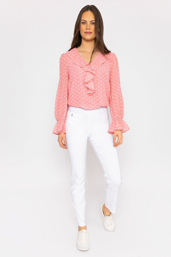 Carraig Donn Straight Leg Bengaline Pant in White