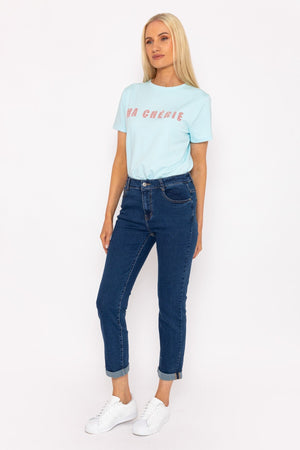 Carraig Donn Straight Leg Denim Jeans in Indigo