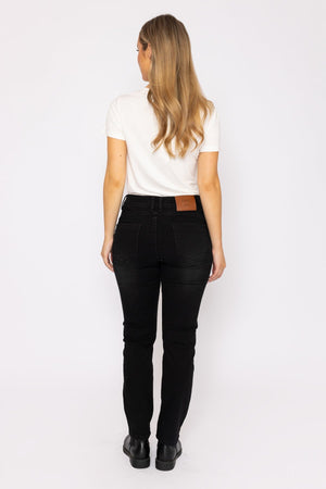 Carraig Donn Straight Leg Jeans in Black