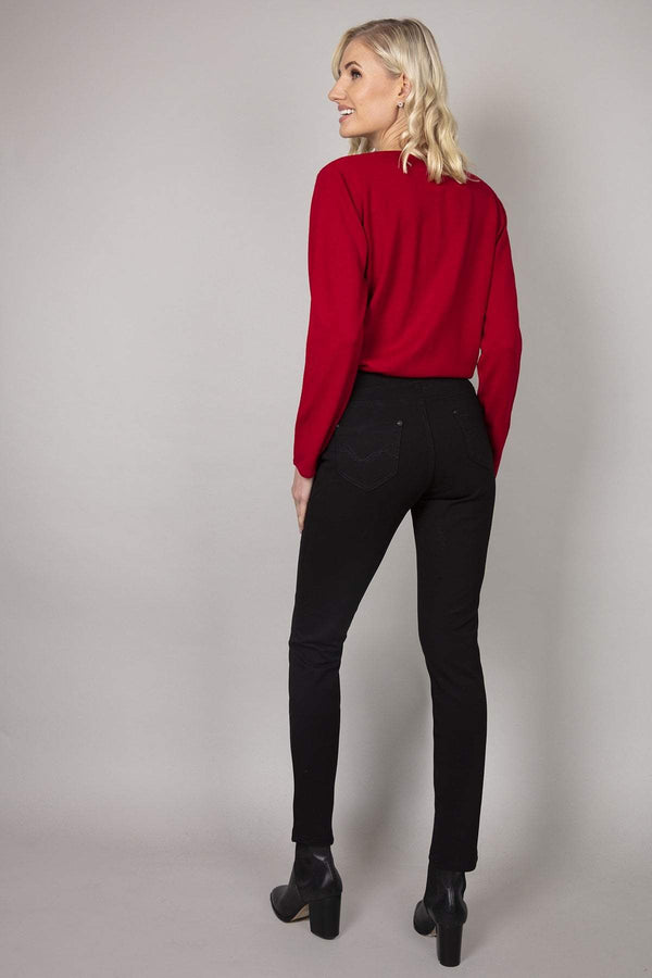 Carraig Donn Straight Leg Trousers in Black