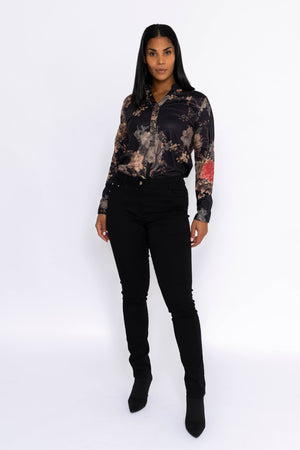 Carraig Donn Strech Jean in Black
