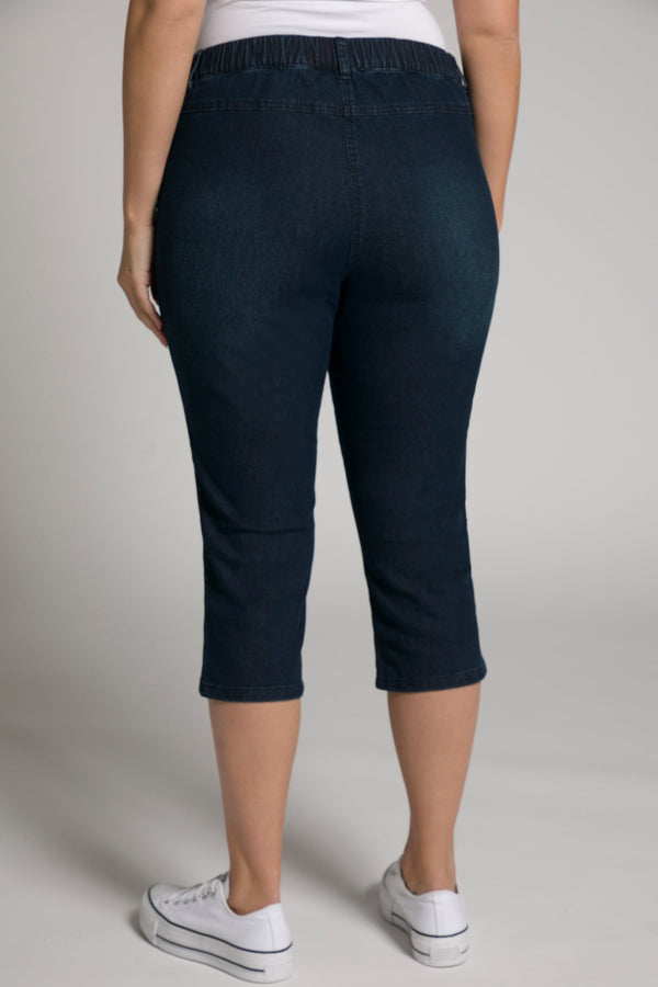 Carraig Donn Stretch Capri Pants in Dark Blue